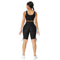 wholesale custom slim fitness sport bra high waist seamless outfits women two pieces sport sets